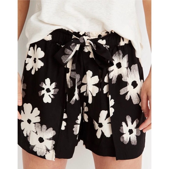 Madewell Drapey pull-on shorts floral ikat Flowy - Picture 1 of 11